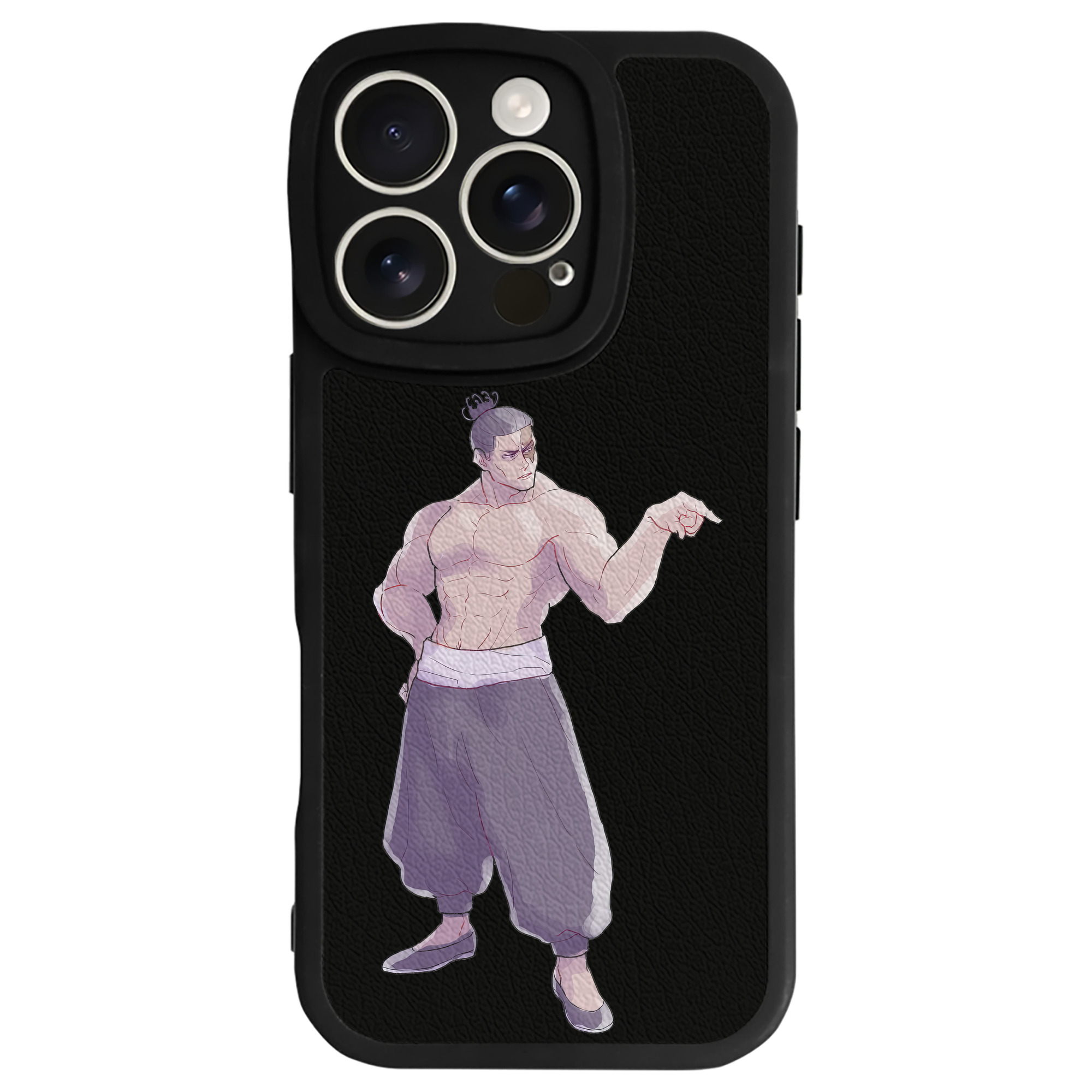 （画像用） 呪術廻戦 Jujutsu Kaisen 【iPhone 16シリーズ対応】シリコンスマホケース（レザー調） 材質：シリコン